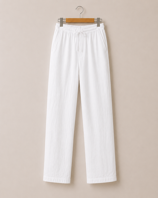 White Linen Trousers – Classic